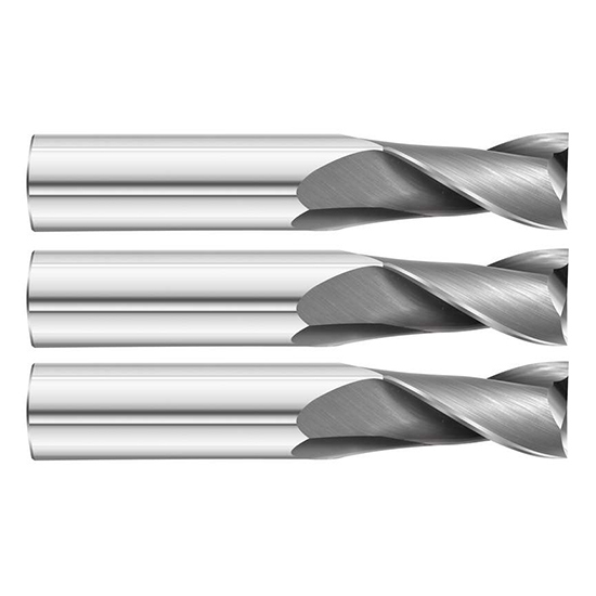 3/4 Diameter x 3/4 Shank x 3 LOC x 6 OAL 2 Flute Uncoated Solid Carbide Square End Mill Fullerton Tool 32305 
