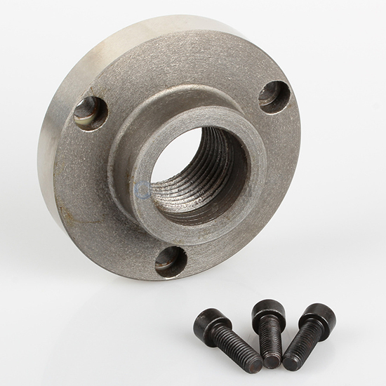 Threaded Back Plate Adapter 4" 3Hole 11/2"8 for Lathe Chucks