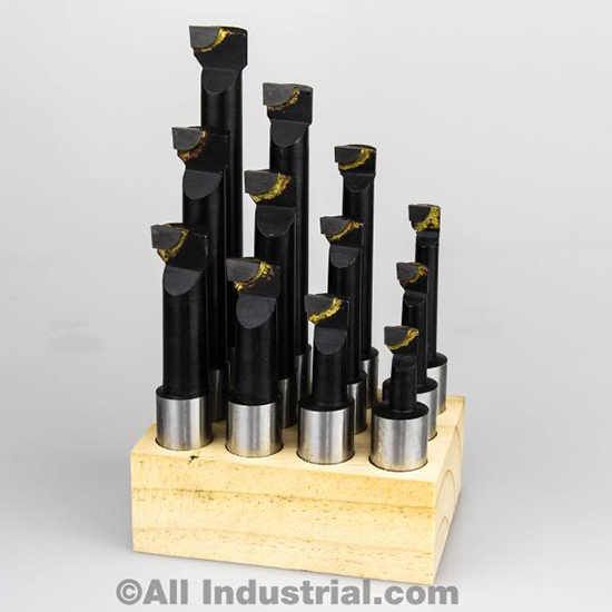 Carbide Tipped 5//8/" Boring Bar 12 pc Set NEW