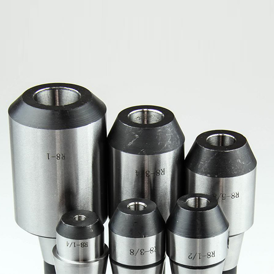 6 PC R8 END MILL HOLDER SET 1/4", 3/8, 1/2", 5/8, 3/4, 1" ADAPTER FOR