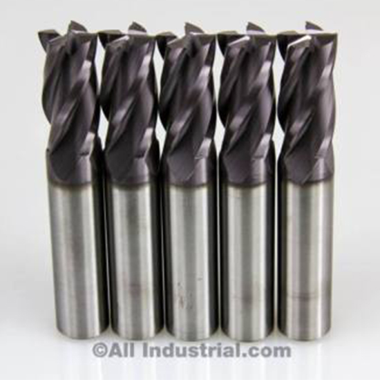 5//8/" 4 Flute Long Length Solid Carbide End Mill TiAlN Coated