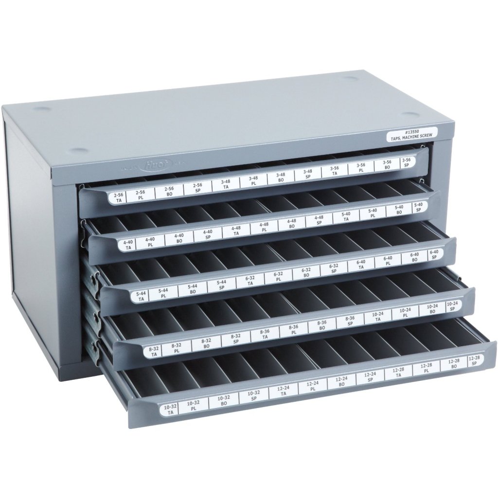 Huot 13550 2 56 To 12 28 Machine Screw Size Tap Dispenser